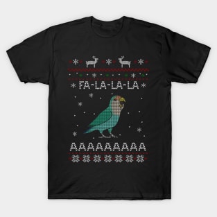 FA LA LA Ugly Christmas Dutch Blue Lovebird T-Shirt